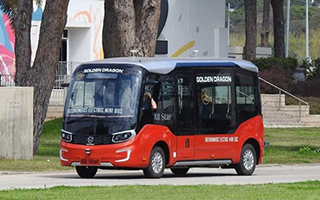 Golden Dragon Astar Autonomous Driving Bus Arrives in Israel for Road Test